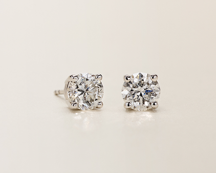 diamond stud earrings